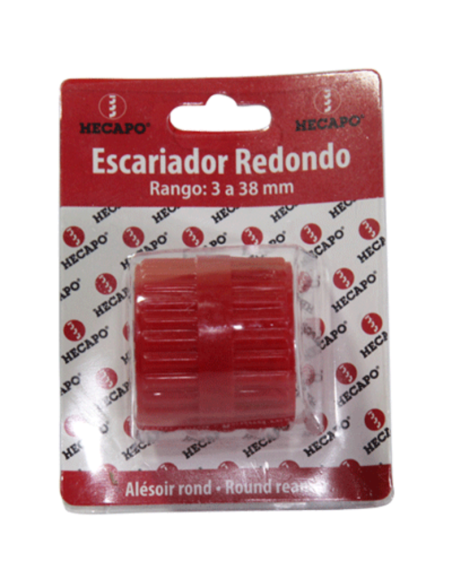 Escariador redondo de 3 a 38 mm embalaje